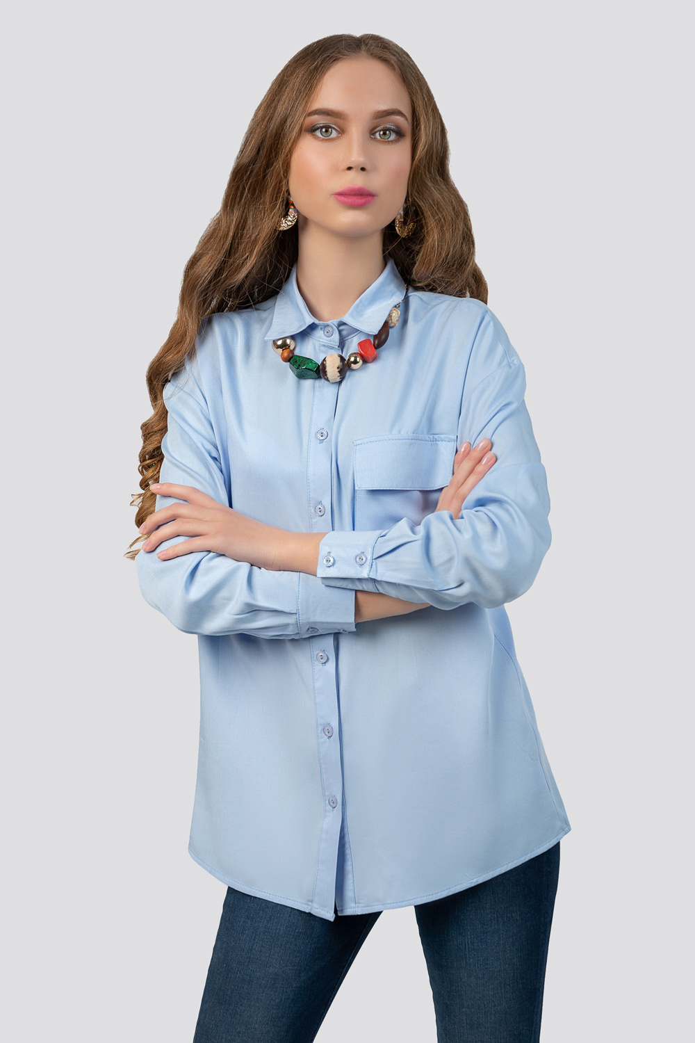 Loose fitting cotton shirt 