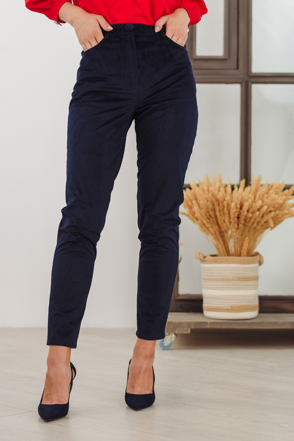 Navy Blue Corduroy Pants