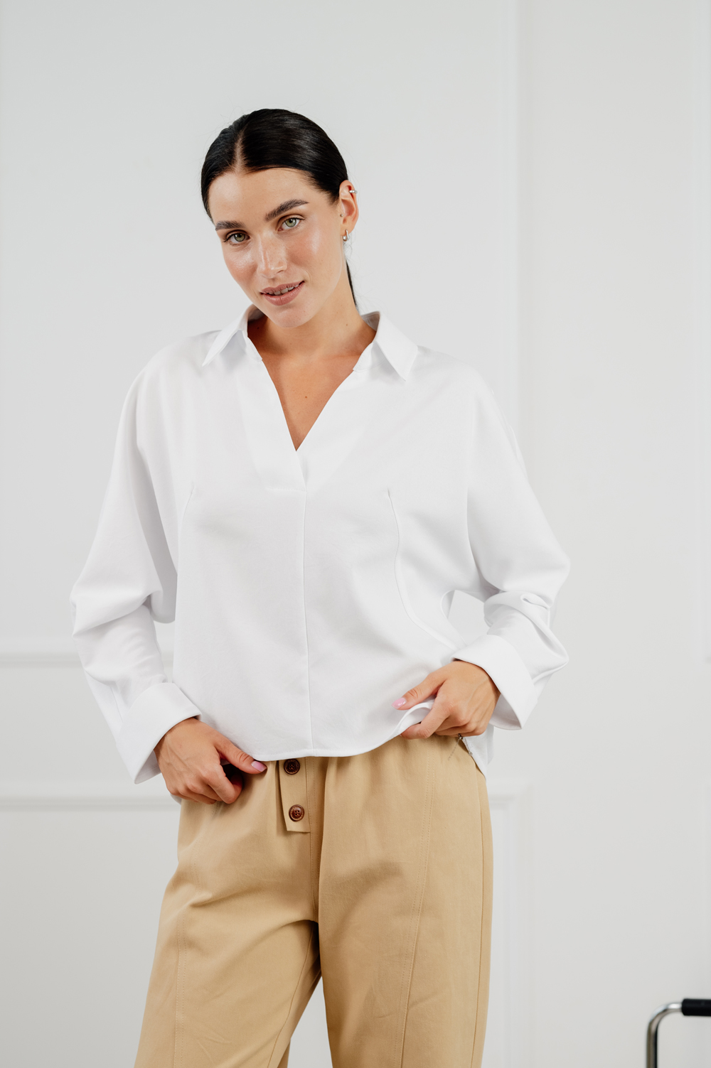 Casual white blouse