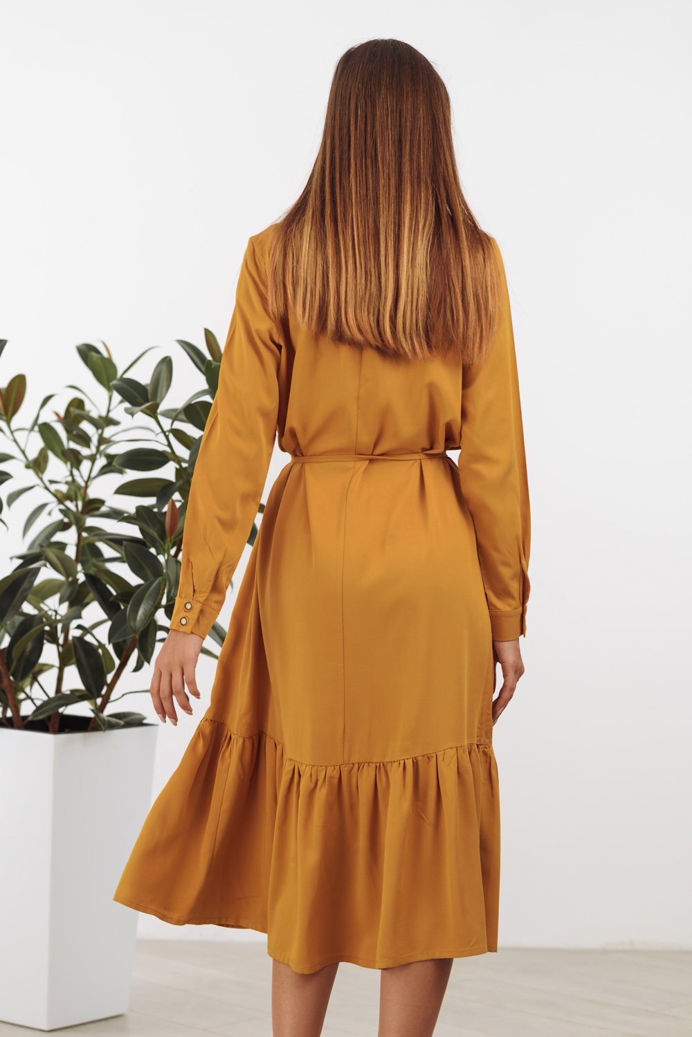 Mustard Cotton Dress