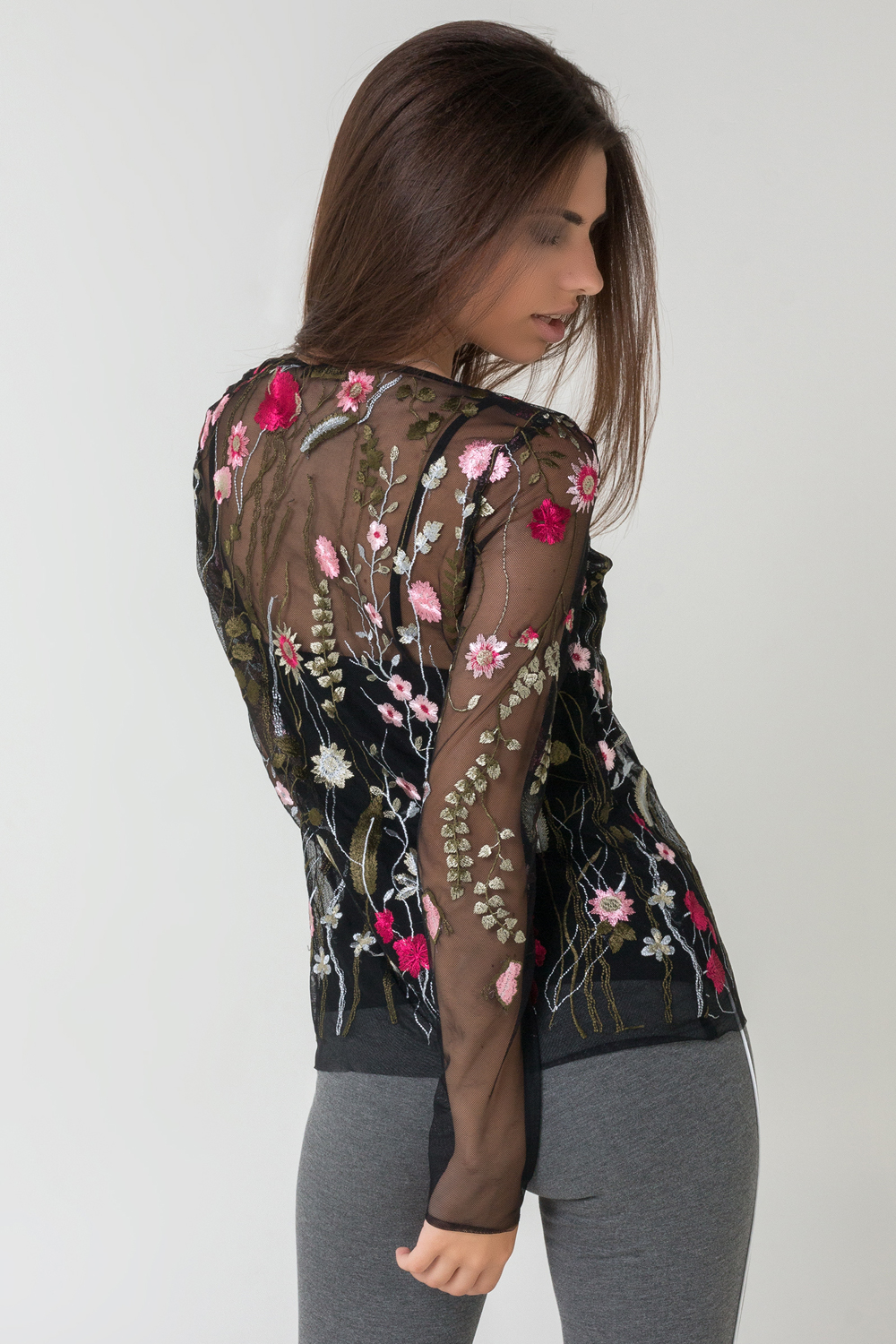 Blouse with embroidery