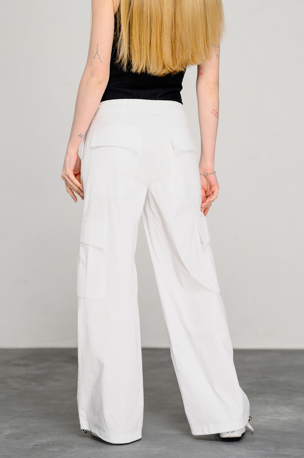 Dairy Low Waist Cargo Pants