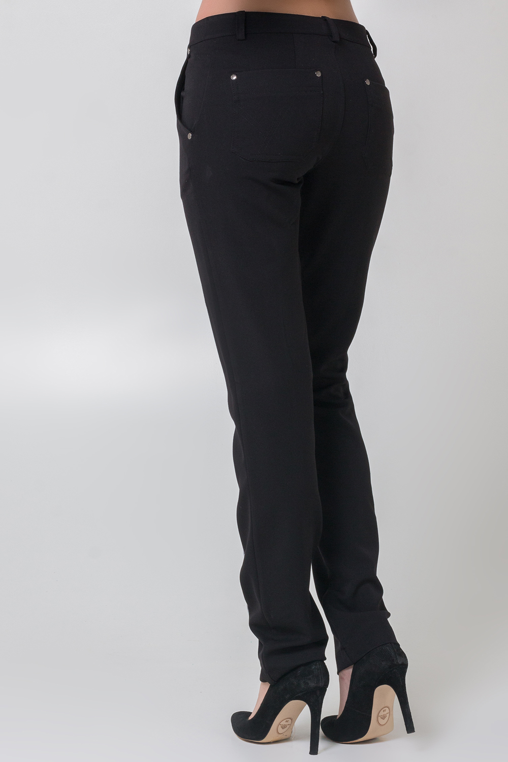 Black slim trousers