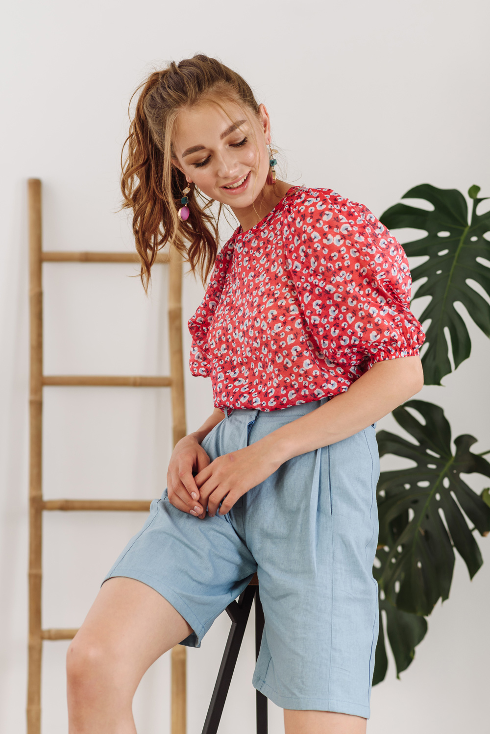 Floral print top