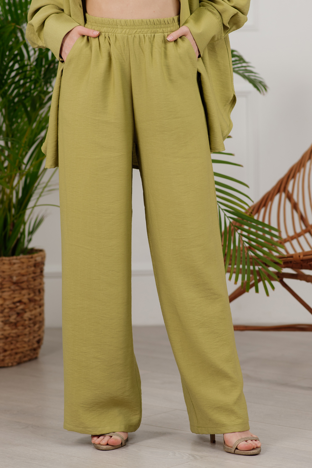 Linen trouser suit