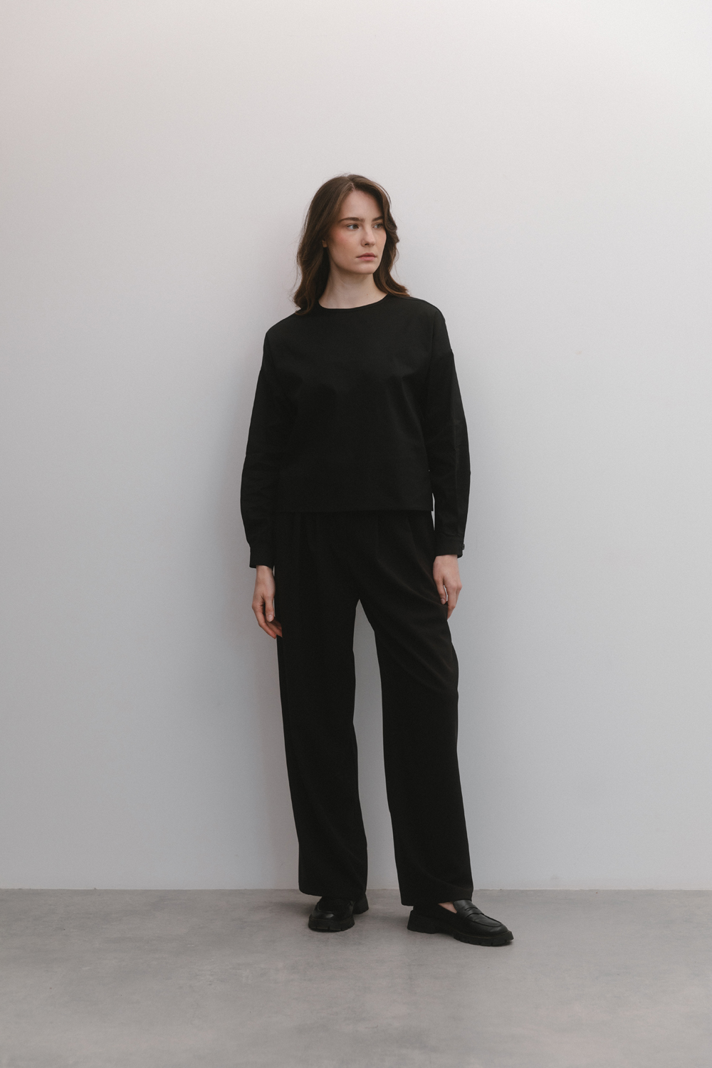 Black palazzo trousers