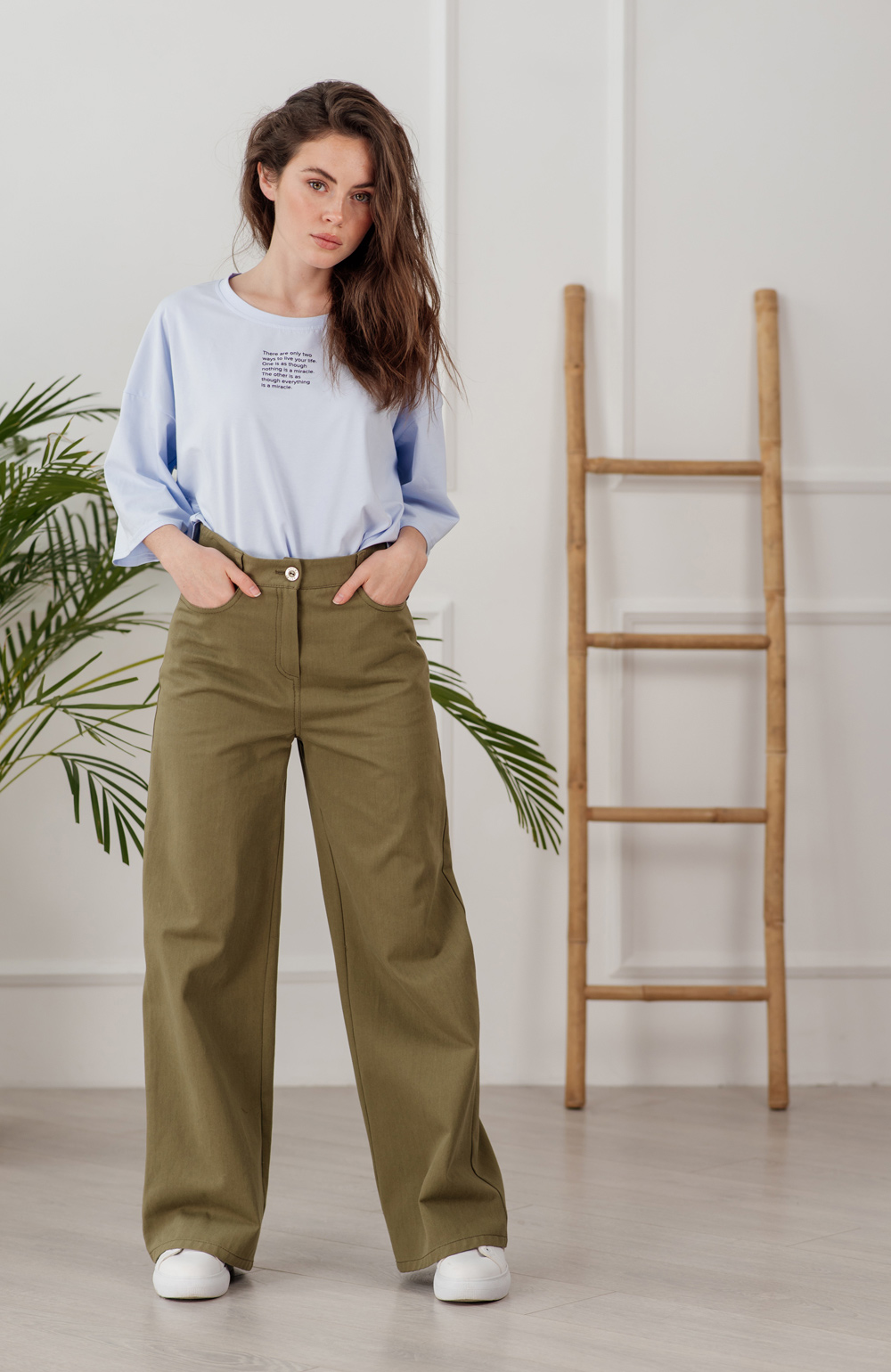Wide leg jeans