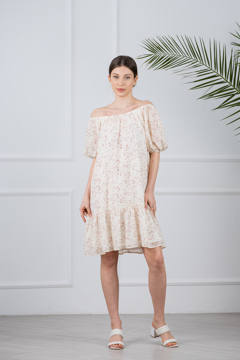 Delicate chiffon dress shade 