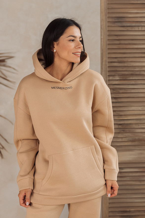 Beige oversized sweatshirt