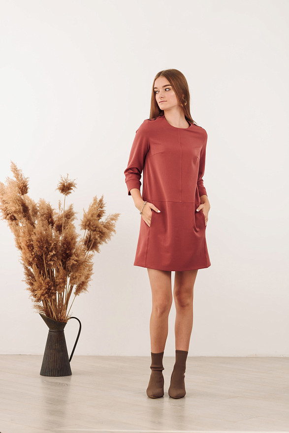 Міні сукня з кишенями