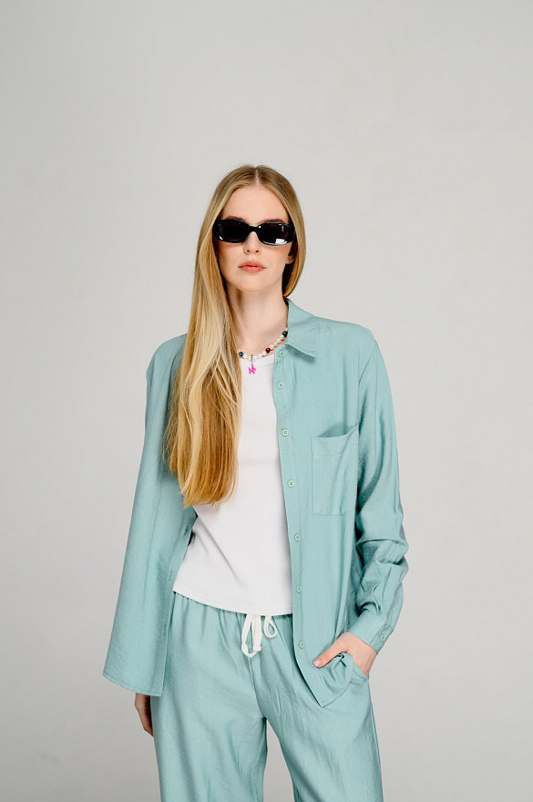 Mint loose fit shirt