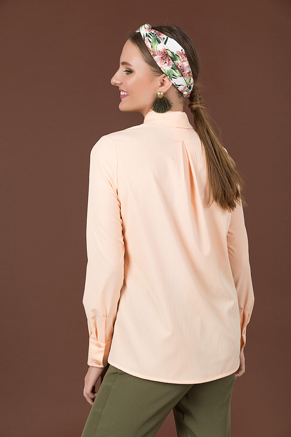 Блузка с потайной планкой