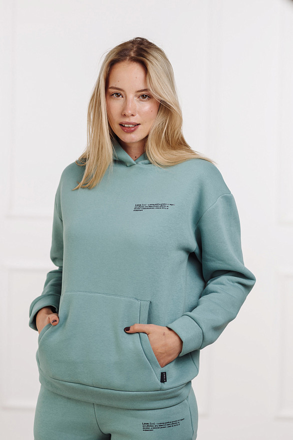 Світшоти з капюшоном кольору Тіфані