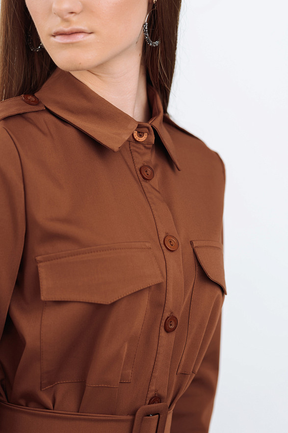 Dress-shirt with belt