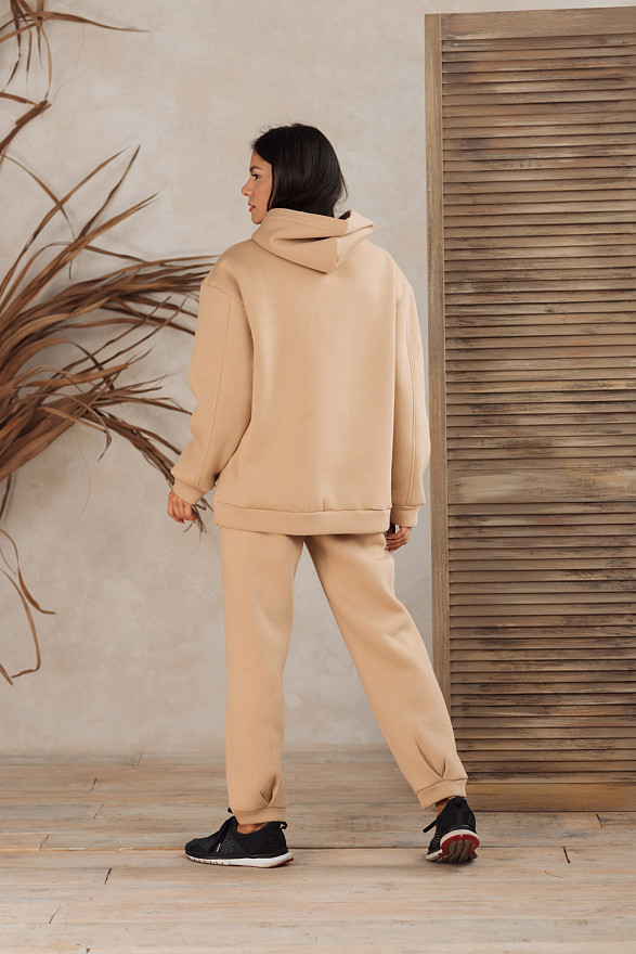 Beige oversized sweatshirt