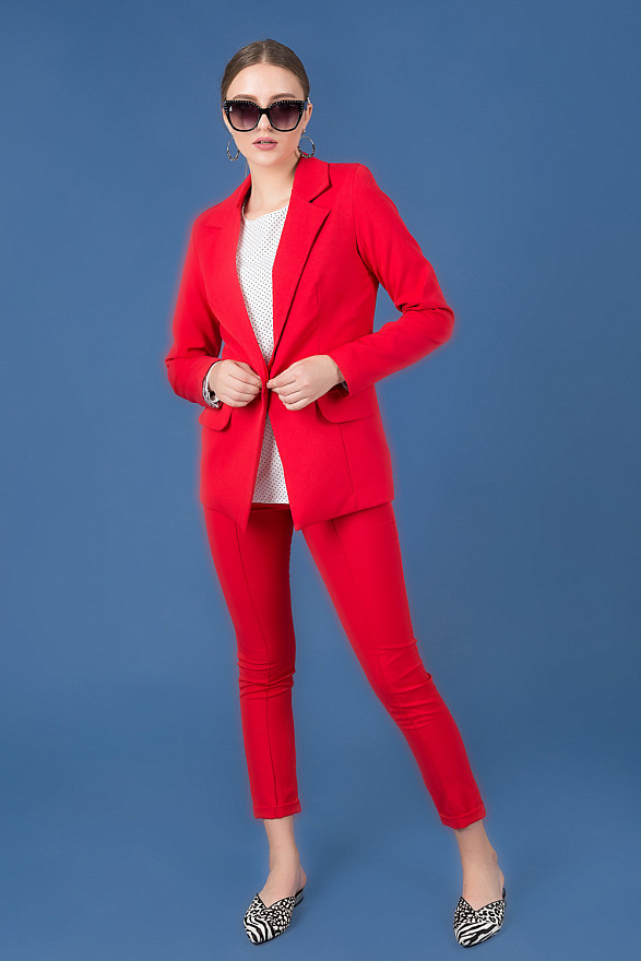 Classic blazer with button