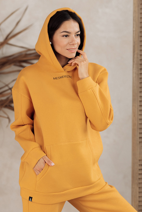 Oversized sweatshirt with slogan