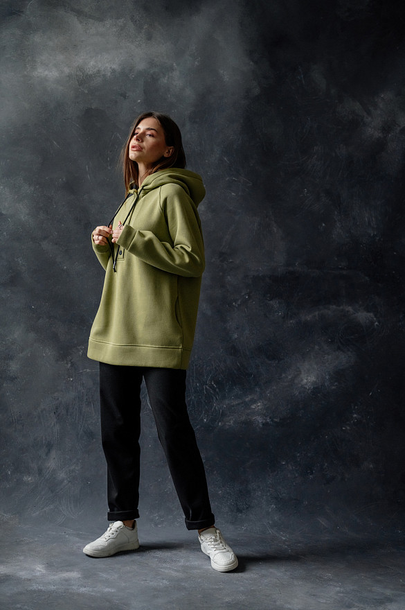 Olive Oversized Sweatshirt