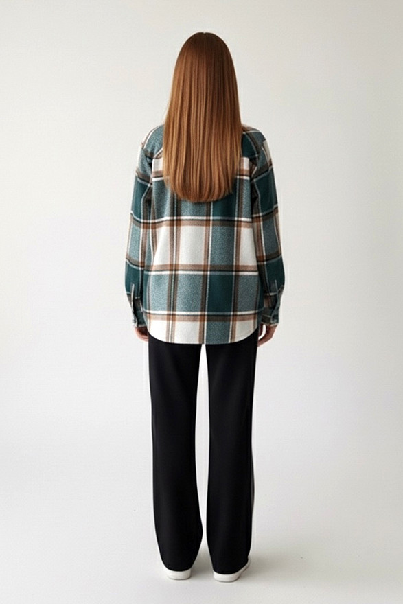 Green checkered shirt