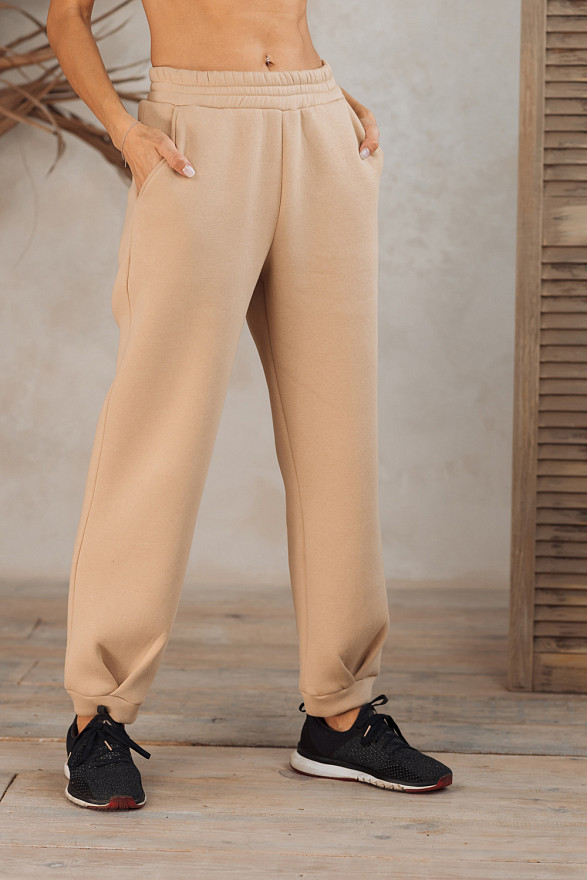 Бежеві спортивні штани