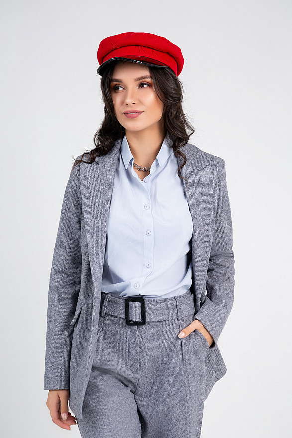 Winter gray blazer