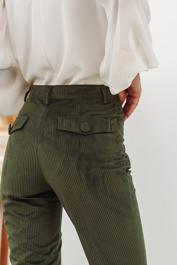 Khaki Corduroy Pants