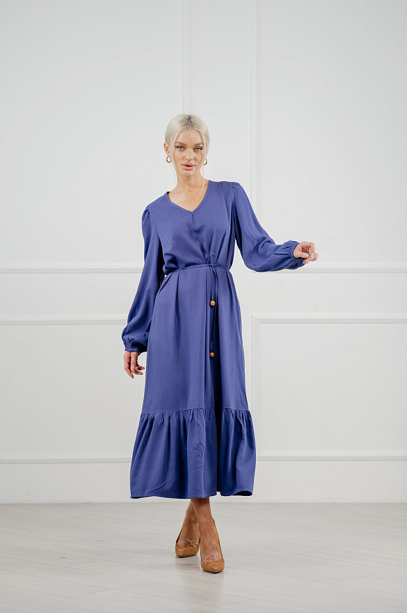 Повседневное оversize-платье в цвете