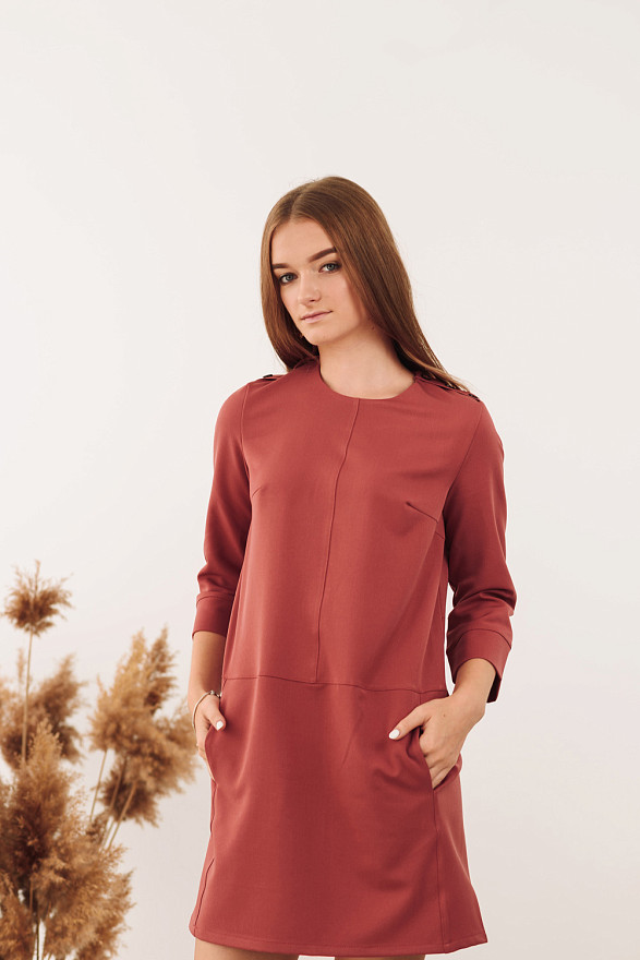 Міні сукня з кишенями