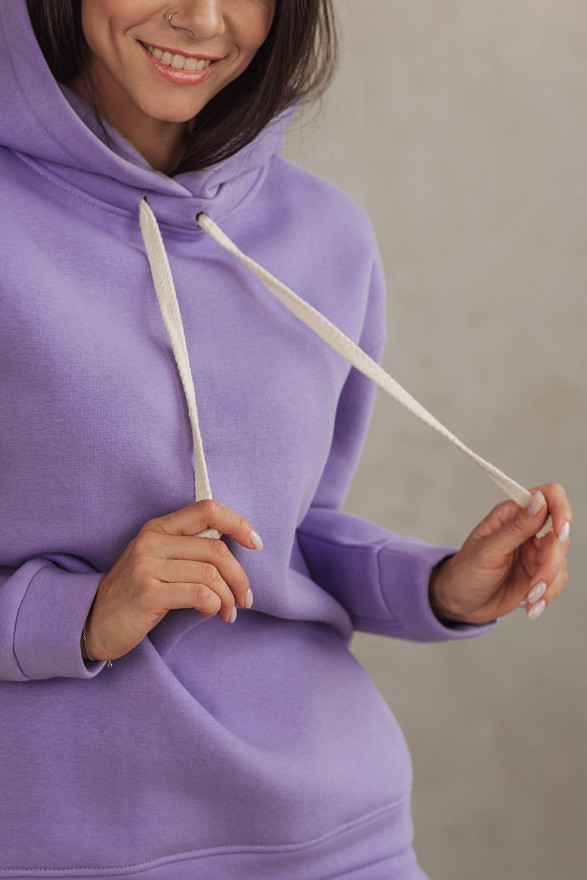 Lilac fleece sweatshirt  