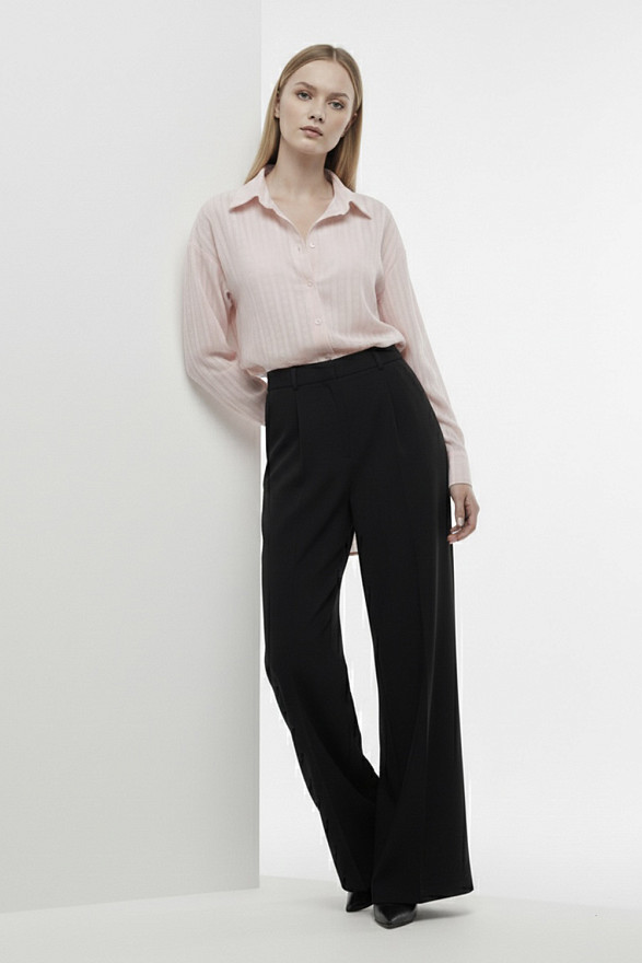 Стильна рожева сорочка, подовжений фасон