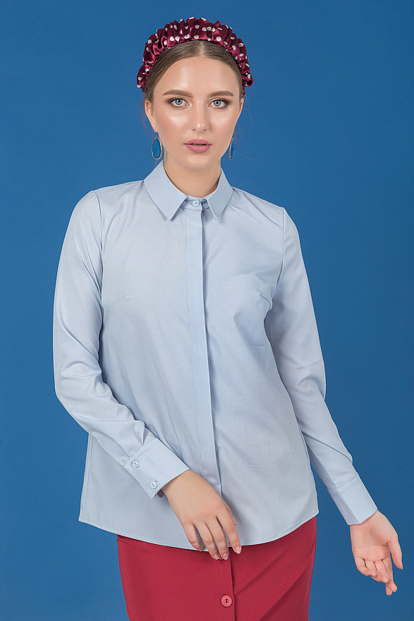 Блузка с потайной планкой