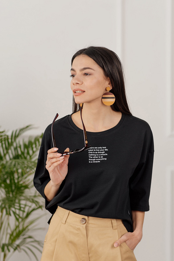 Long Sleeve Black T-shirt