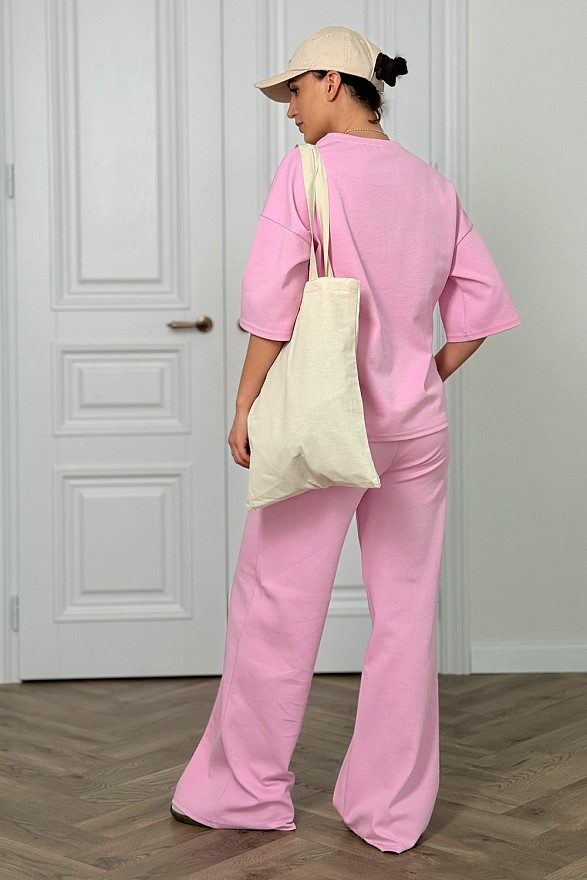 Pink cotton suit