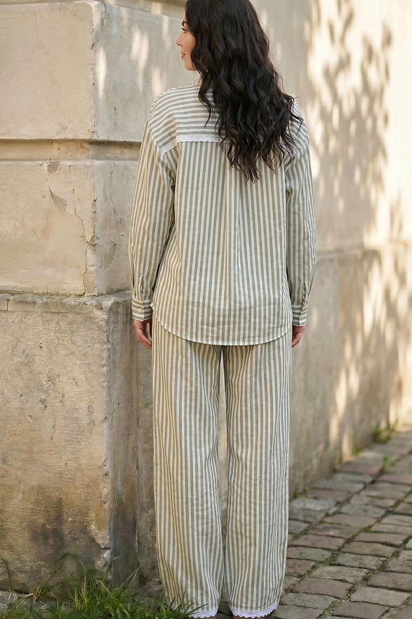 Women's olive oversized suit