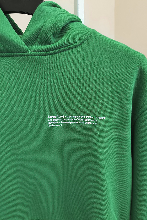 Коттоновый свитшот с надписью