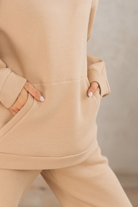 Beige oversized sweatshirt