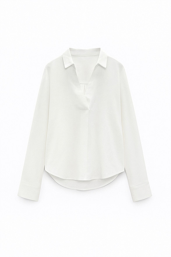 White light loose fit blouse