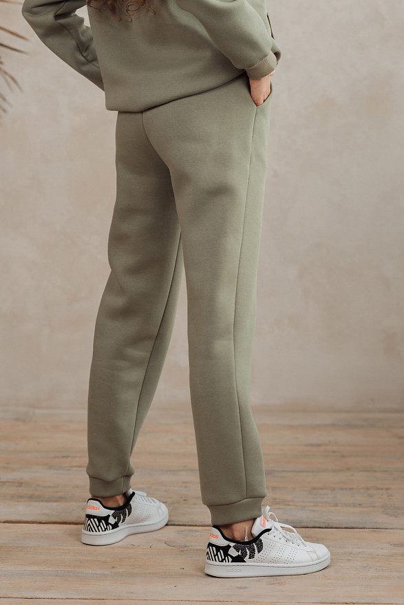 Оливкові спортивні штани