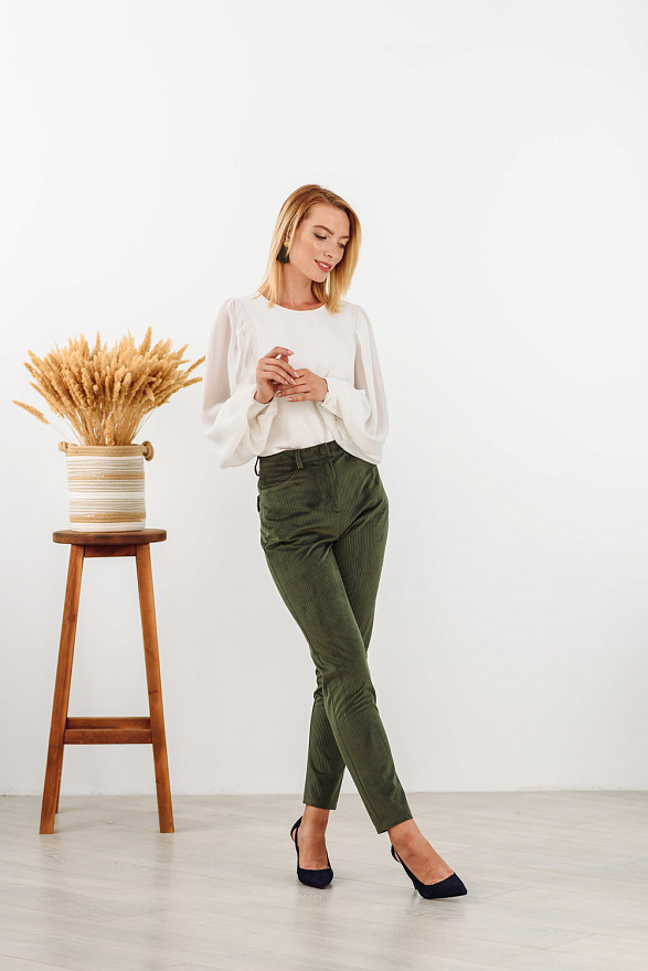 Khaki Corduroy Pants