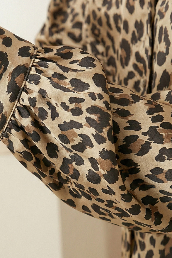 Блуза вільного крою, колір мокко