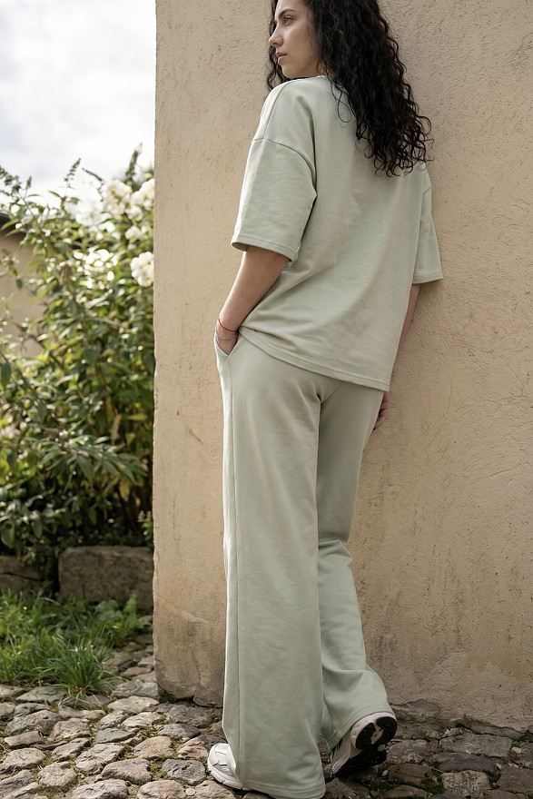 Pistachio cotton suit