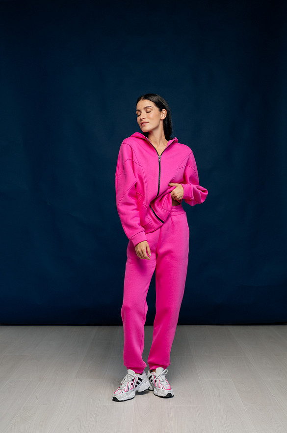 Raspberry casual pants