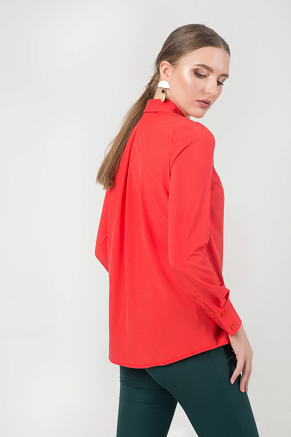 Блузка с потайной планкой