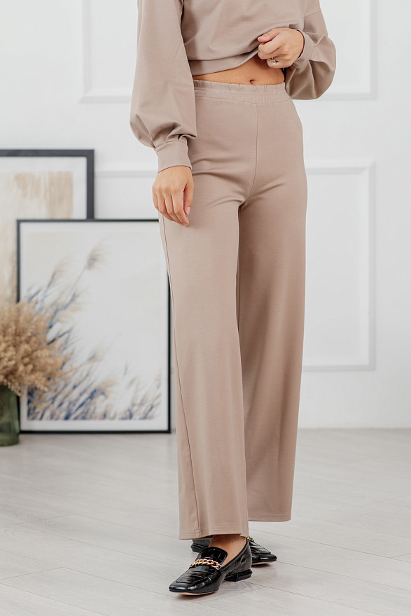 Костюм з бавовни з укороченим світшотом