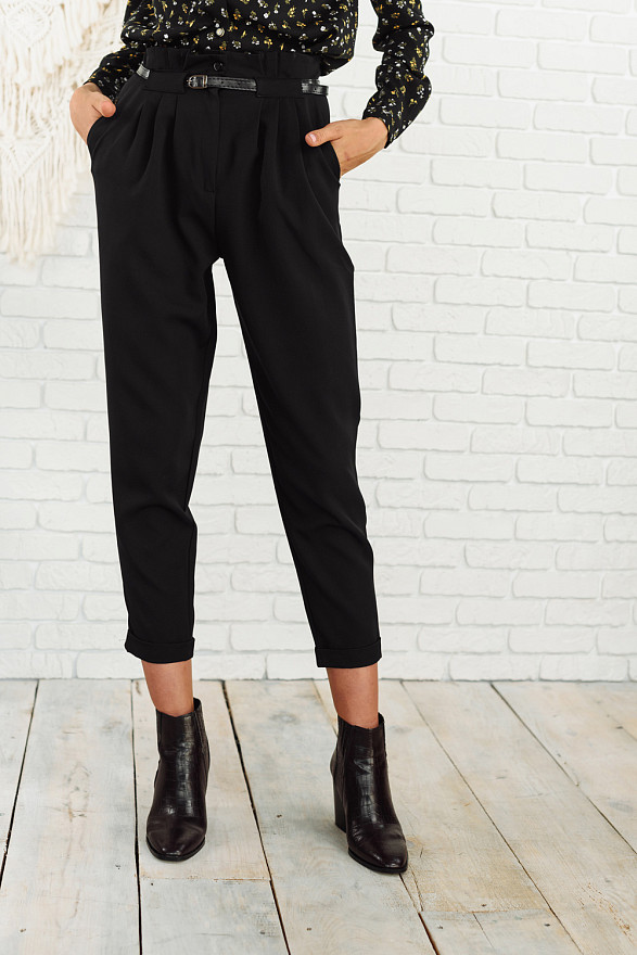 Black high waist pants