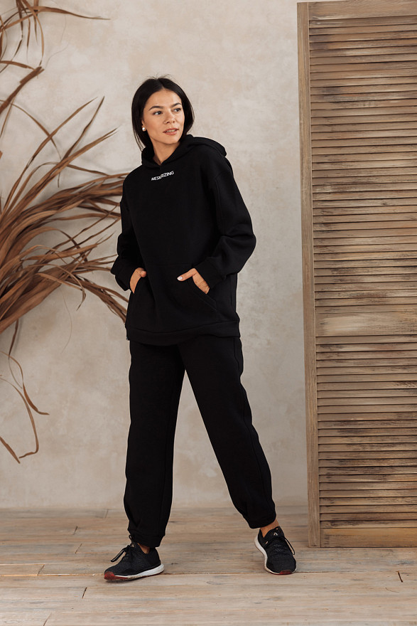 Black winter sweatshirt