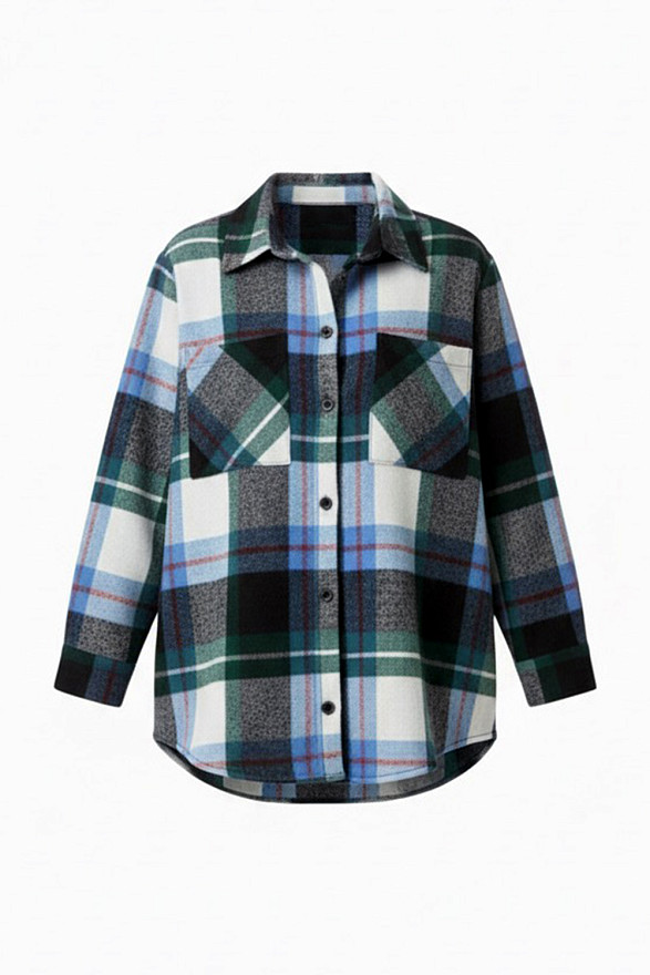 Blue checkered shirt