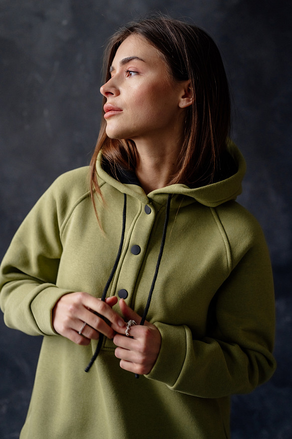 Olive Oversized Sweatshirt