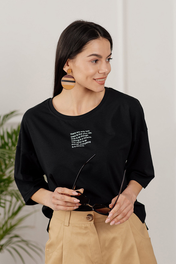 Long Sleeve Black T-shirt