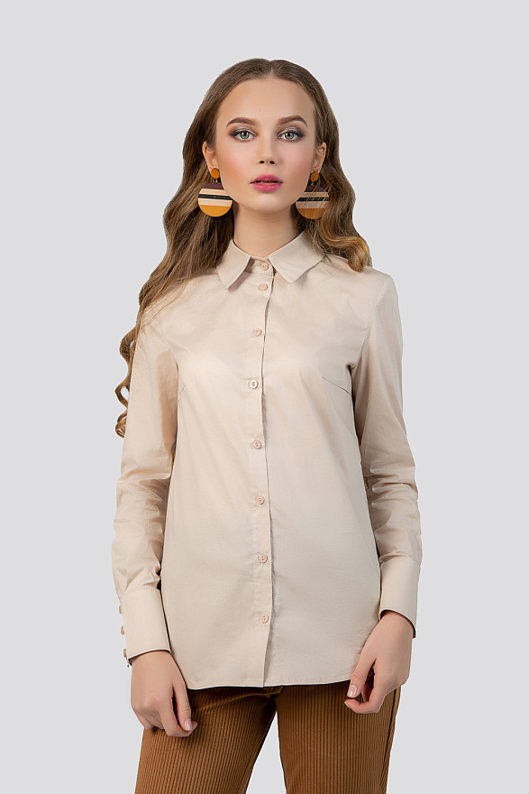 Бежева базова сорочка